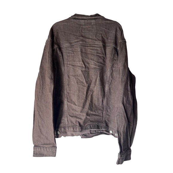 Levis XL Trucker Denim Jacket Brown/Purple Faded Wash Relaxed Fit - Picture 4 of 12